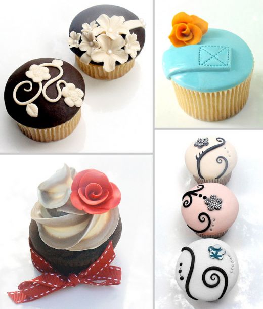 Elegant Cupcake Wedding Cakes