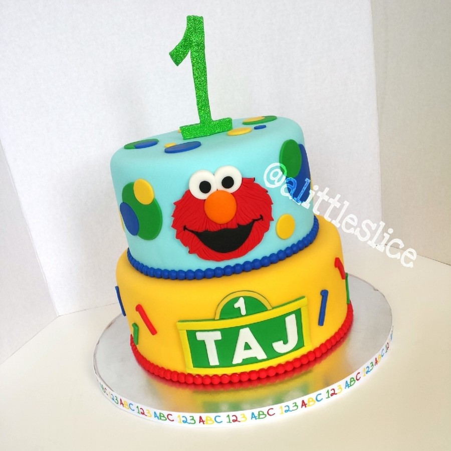 Elmo 1st Birthday Cake
