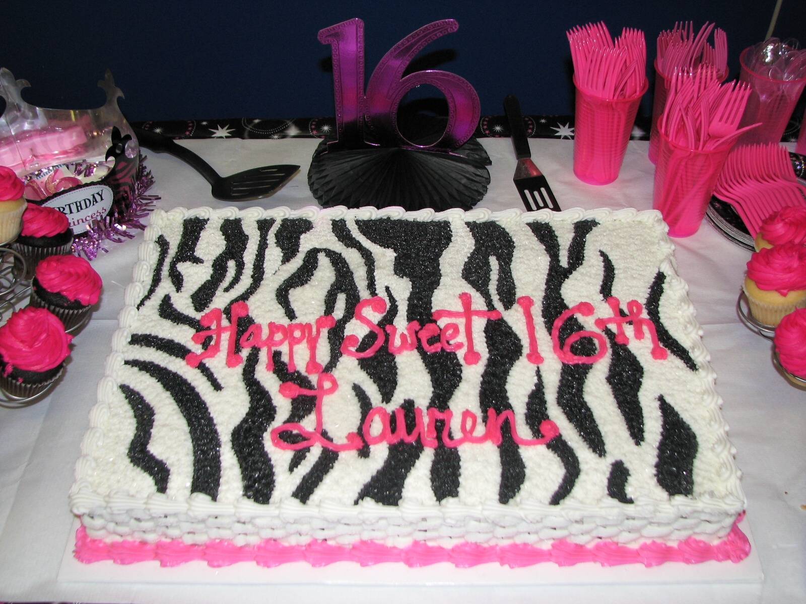 Pink Zebra Birthday Cake Ideas