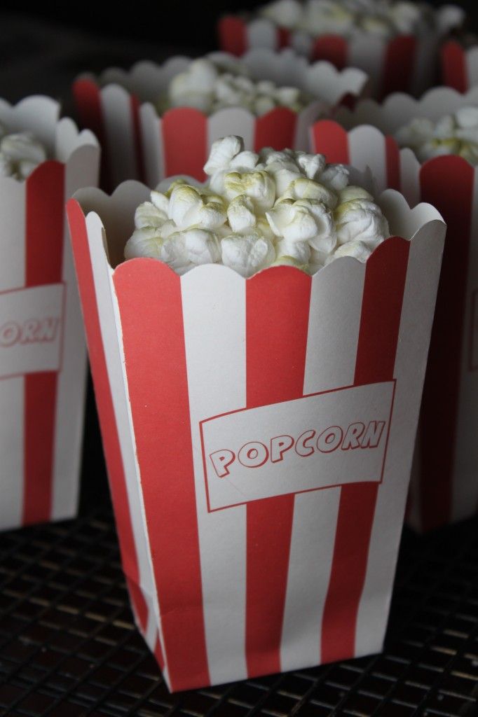 Popcorn Cupcake Bags