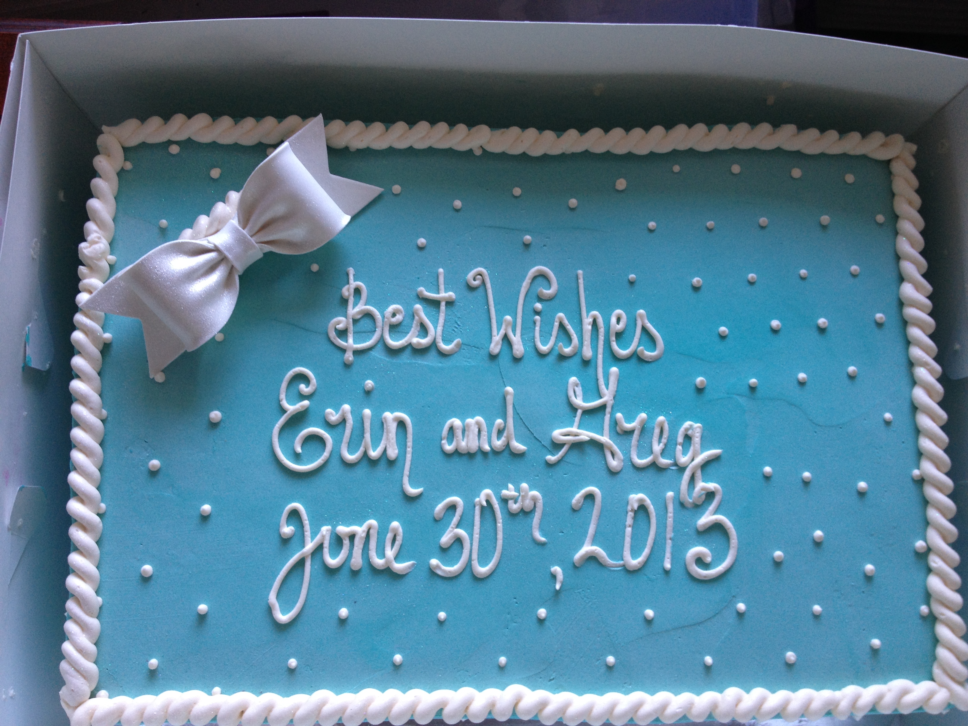 Rehearsal Dinner Cake