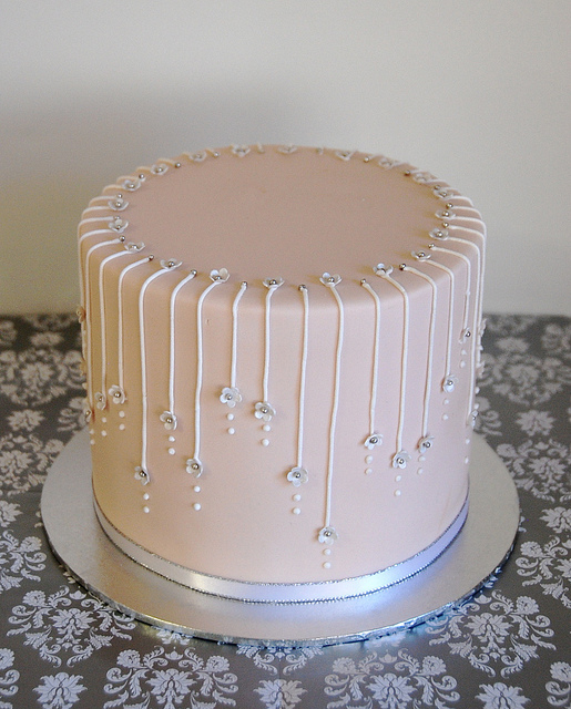 Tall Elegant Birthday Cake