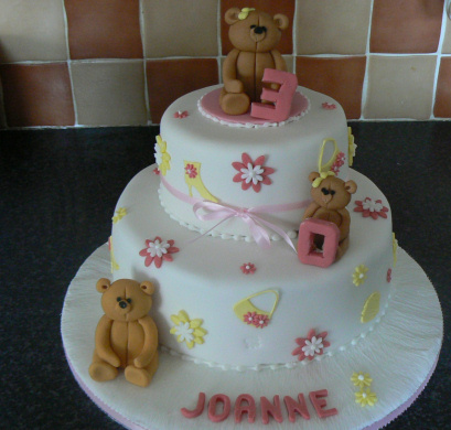 Teddy Bears Two Tier Cake