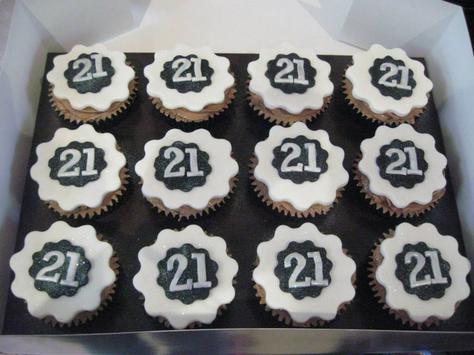 21st Birthday Cupcakes