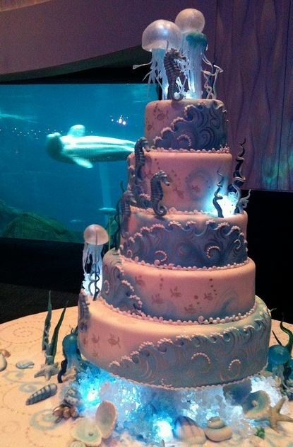 Aquarium Wedding Cake