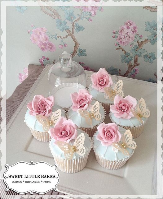 Butterfly Wedding Cake Cupcakes