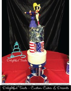 Camouflage an Rebel Flag Wedding Cakes