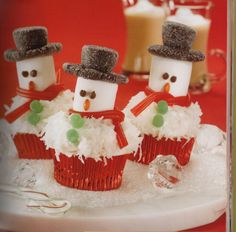 Christmas Snowman Cupcakes Recipes