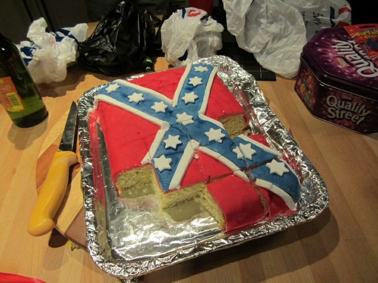 Confederate Flag Cake