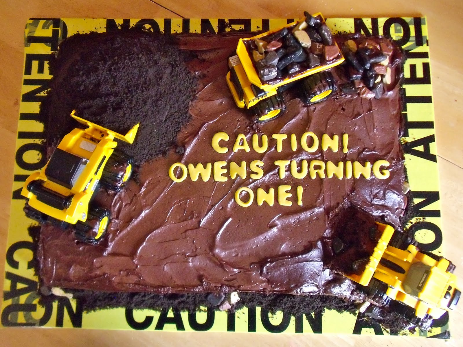 Construction Site Cake