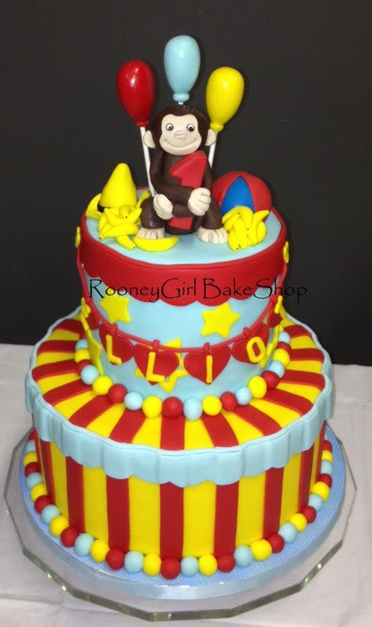 Curious George 1st Birthday Cake