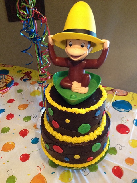 Curious George Birthday Cake