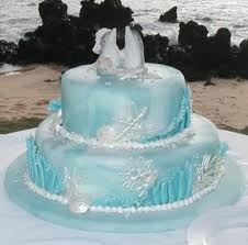 Dolphin Theme Wedding Cakes