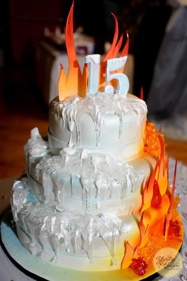 Fire and Ice Cake