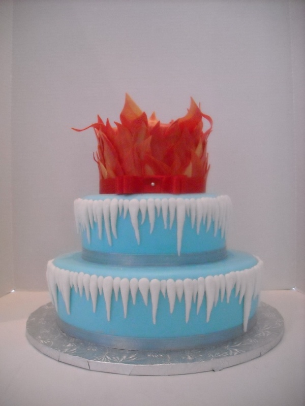 Fire and Ice Wedding Cake Ideas