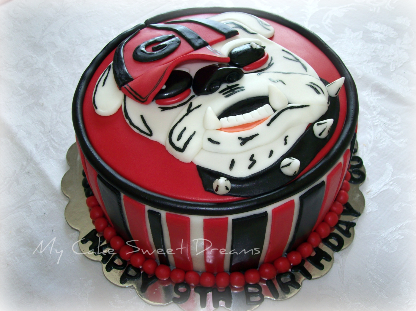 Georgia Bulldogs Birthday Cake