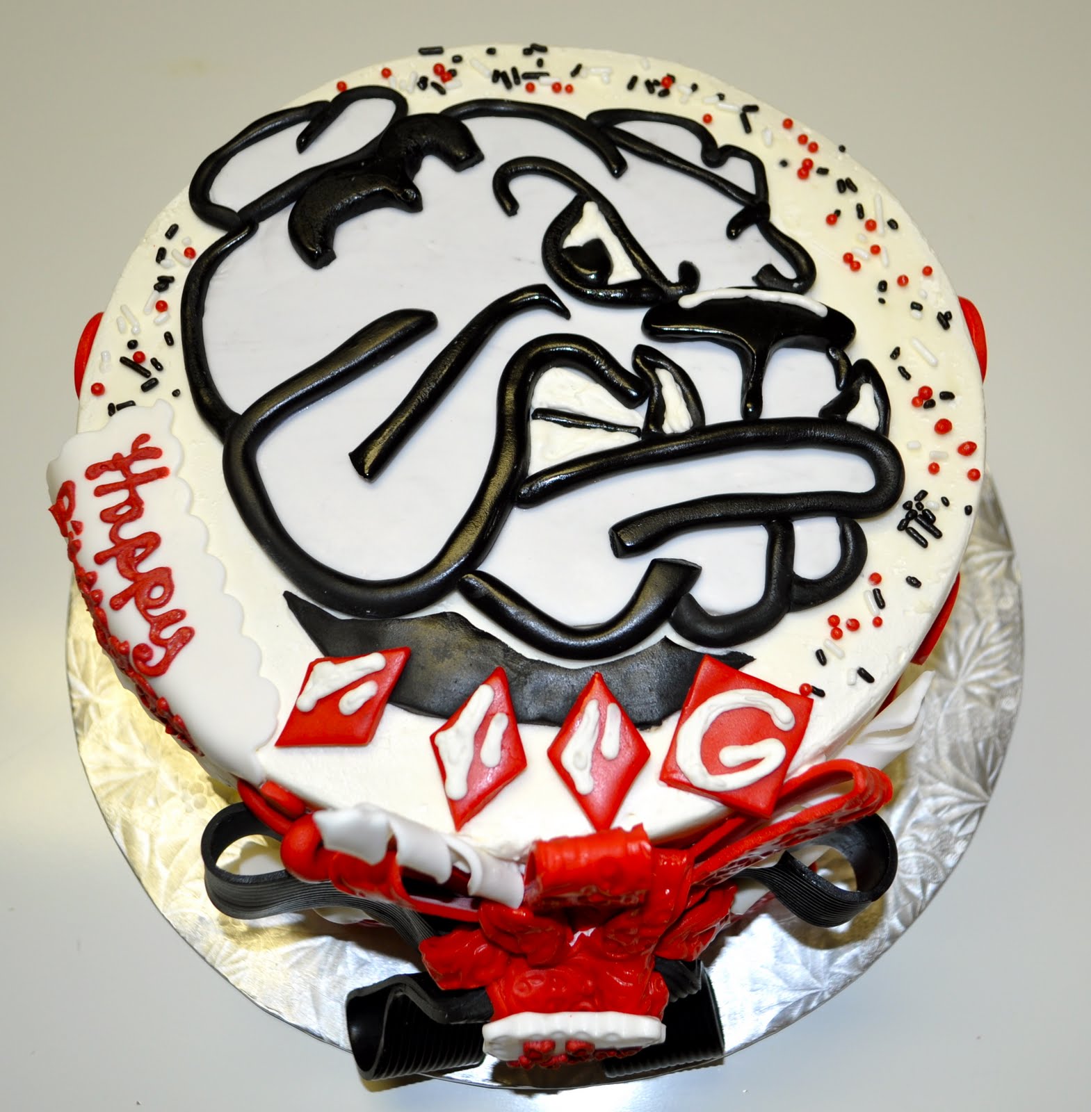 Georgia Bulldogs Birthday Cake