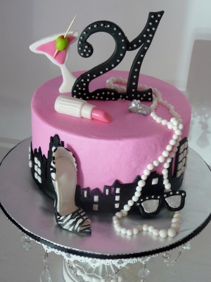 Girls 21st Birthday Cake Ideas