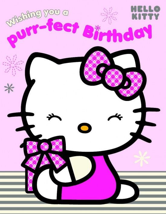 Hello Kitty Happy Birthday Card