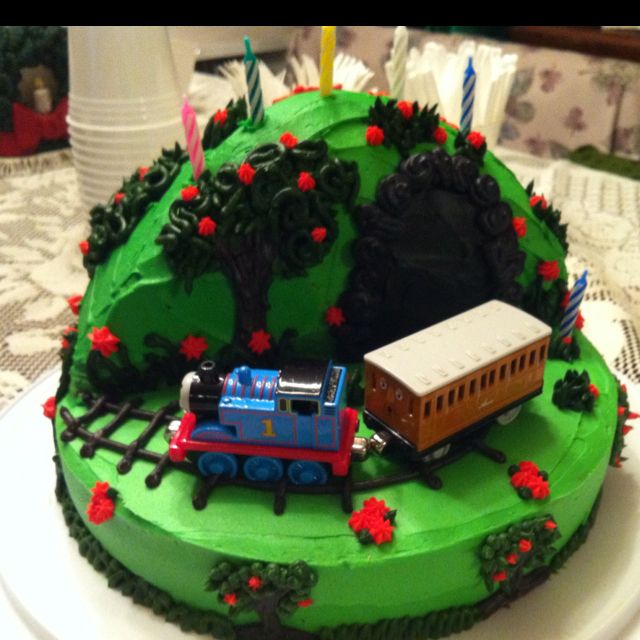 Little Boys Train Birthday Cake