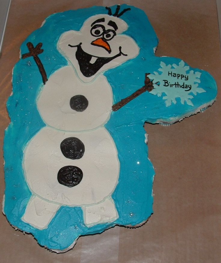 Olaf Pull Apart Cake Cupcakes