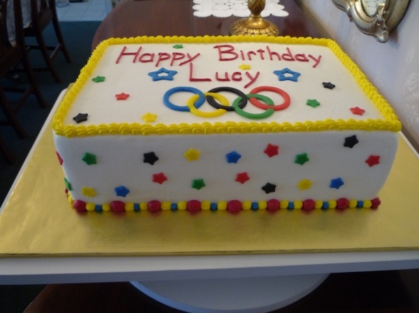 Olympic Birthday Cake