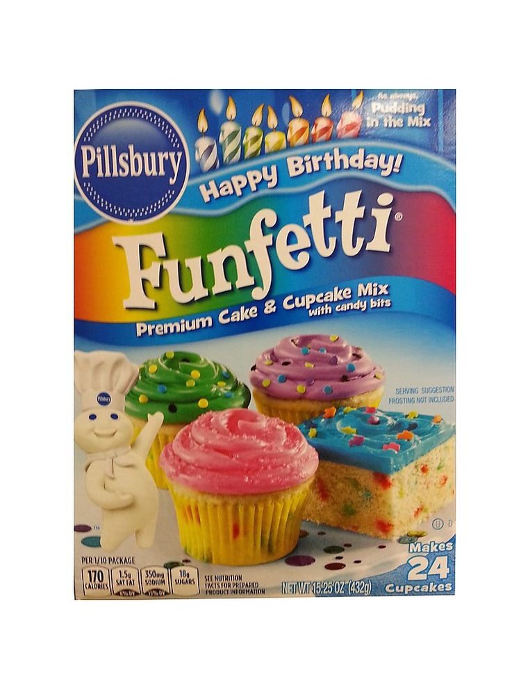 Pillsbury Cupcake Funfetti Cake Mix