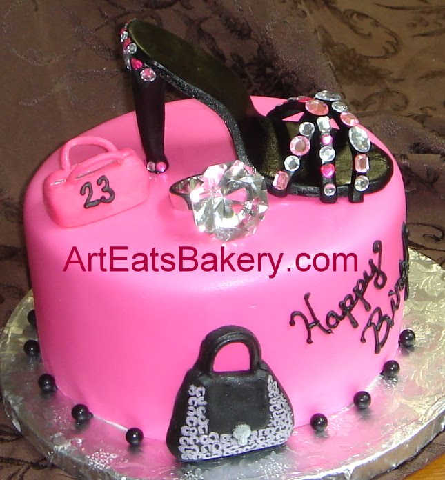 Pink Diva Birthday Cake