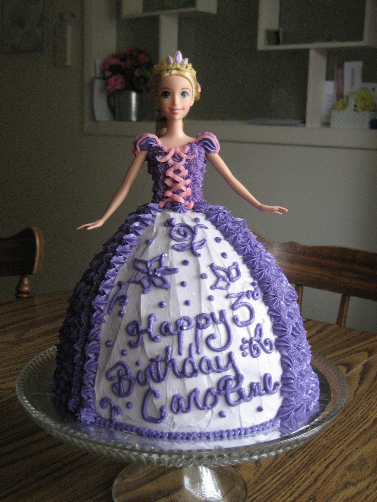 Rapunzel Buttercream Doll Cake