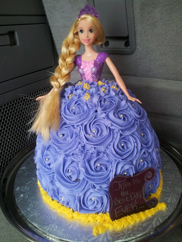 Rapunzel Doll Birthday Cake