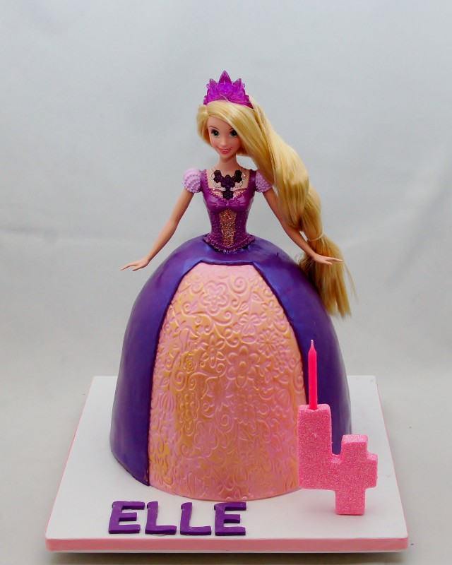 Rapunzel Doll Cake