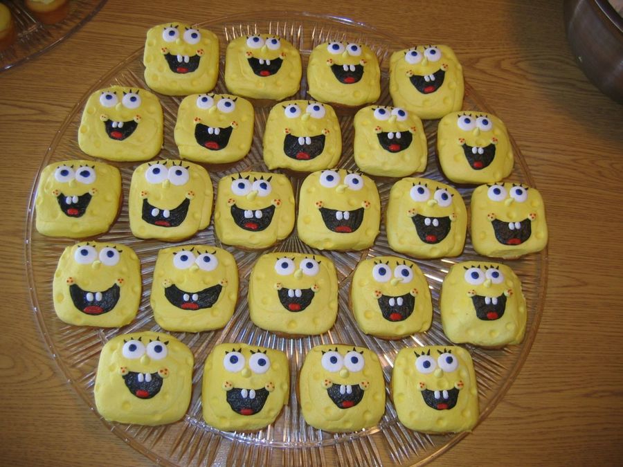 Spongebob Birthday Cupcakes