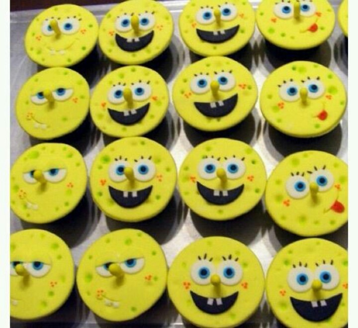 Spongebob Cupcake Cake