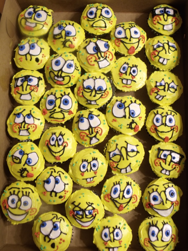 Spongebob Cupcakes