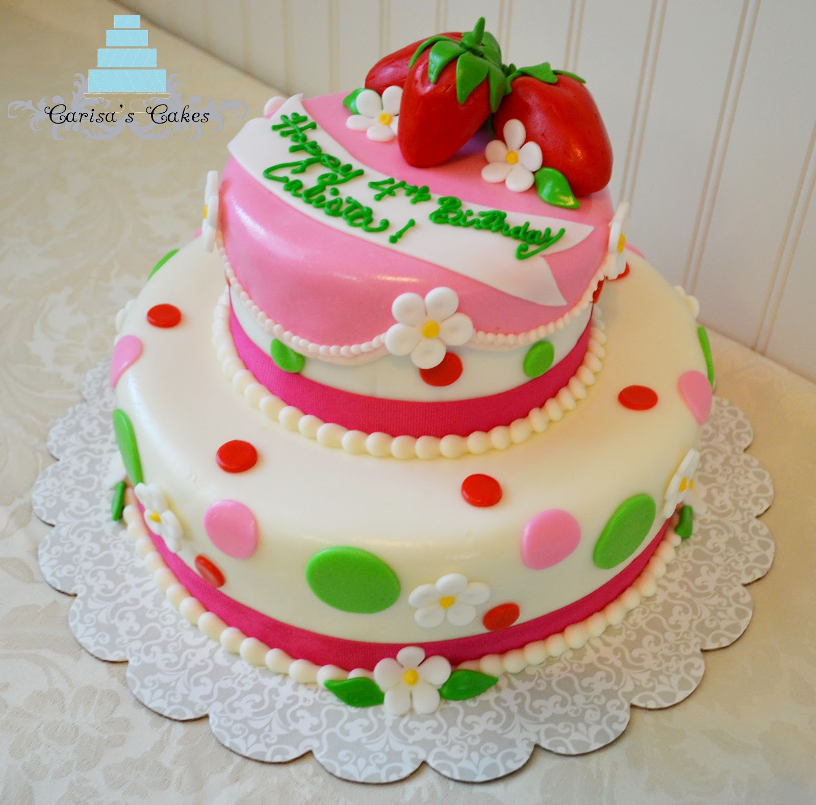 Strawberry Birthday Cake