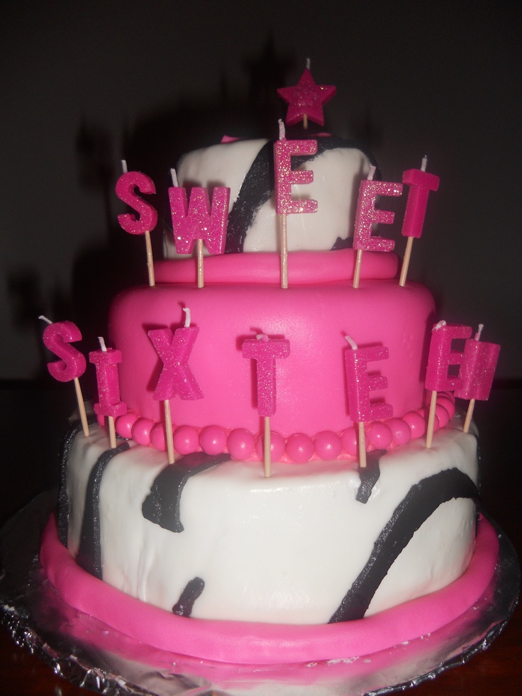 Sweet 16 Birthday Cake