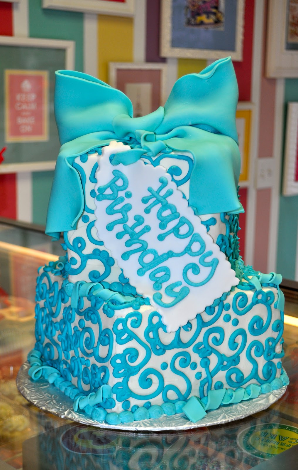 Tiffany Blue Birthday Cake