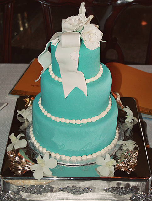 Tiffany Blue Birthday Cake