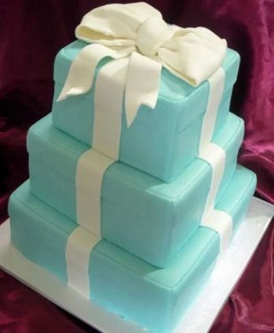 Tiffany Blue Box Wedding Cake