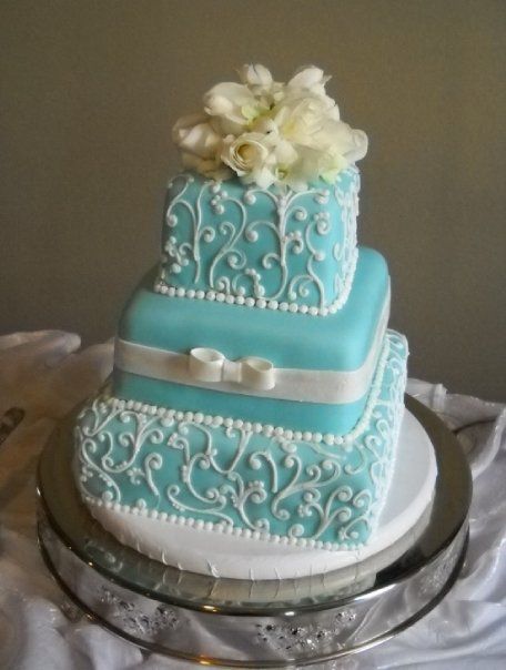 Tiffany Blue Wedding Cake