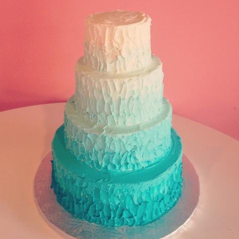 11 Photos of Unique Wedding Cakes Pool Blue