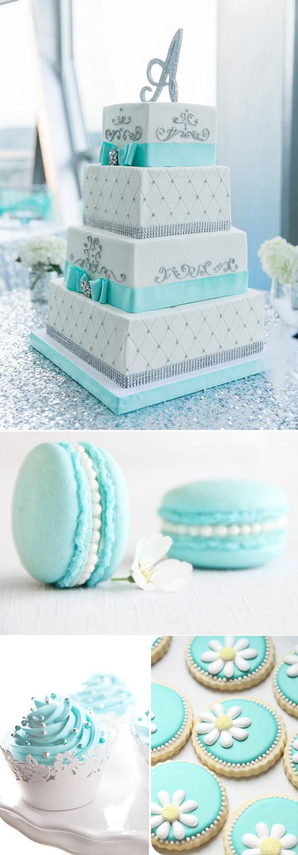 Tiffany Blue Wedding Cake