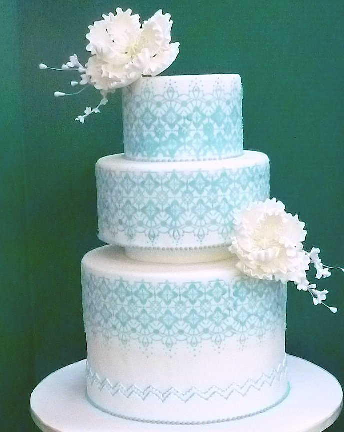 Tiffany Blue Wedding Cake