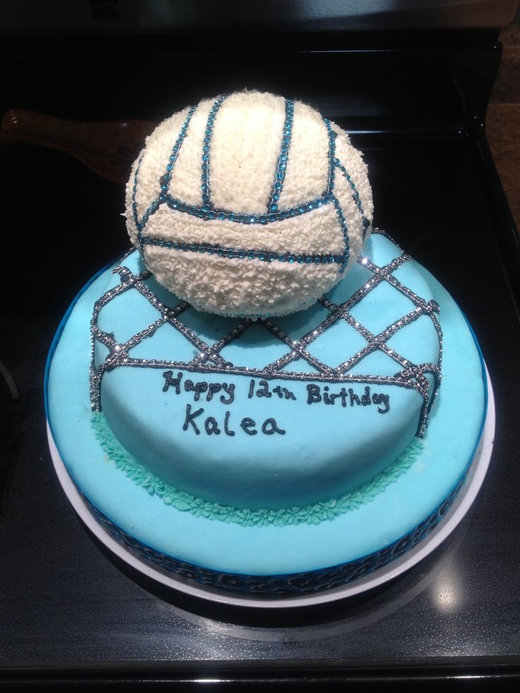 Volleyball Birthday Cake