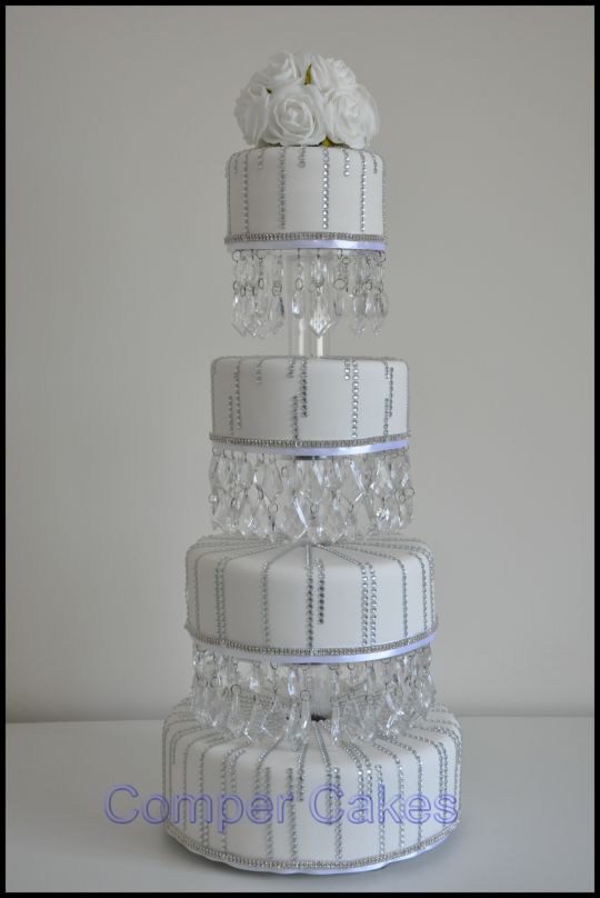 Wedding Cake with Diamonds