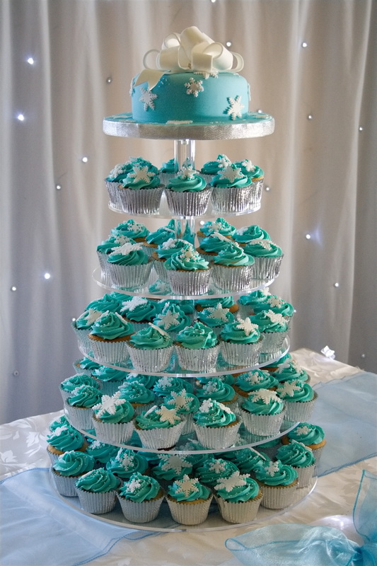 Wedding Cupcake Tower Cake