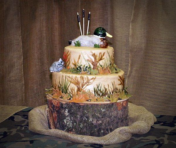 Camo Wedding Cake Ideas