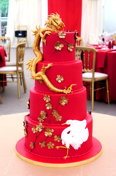 Chinese Dragon Wedding Cake