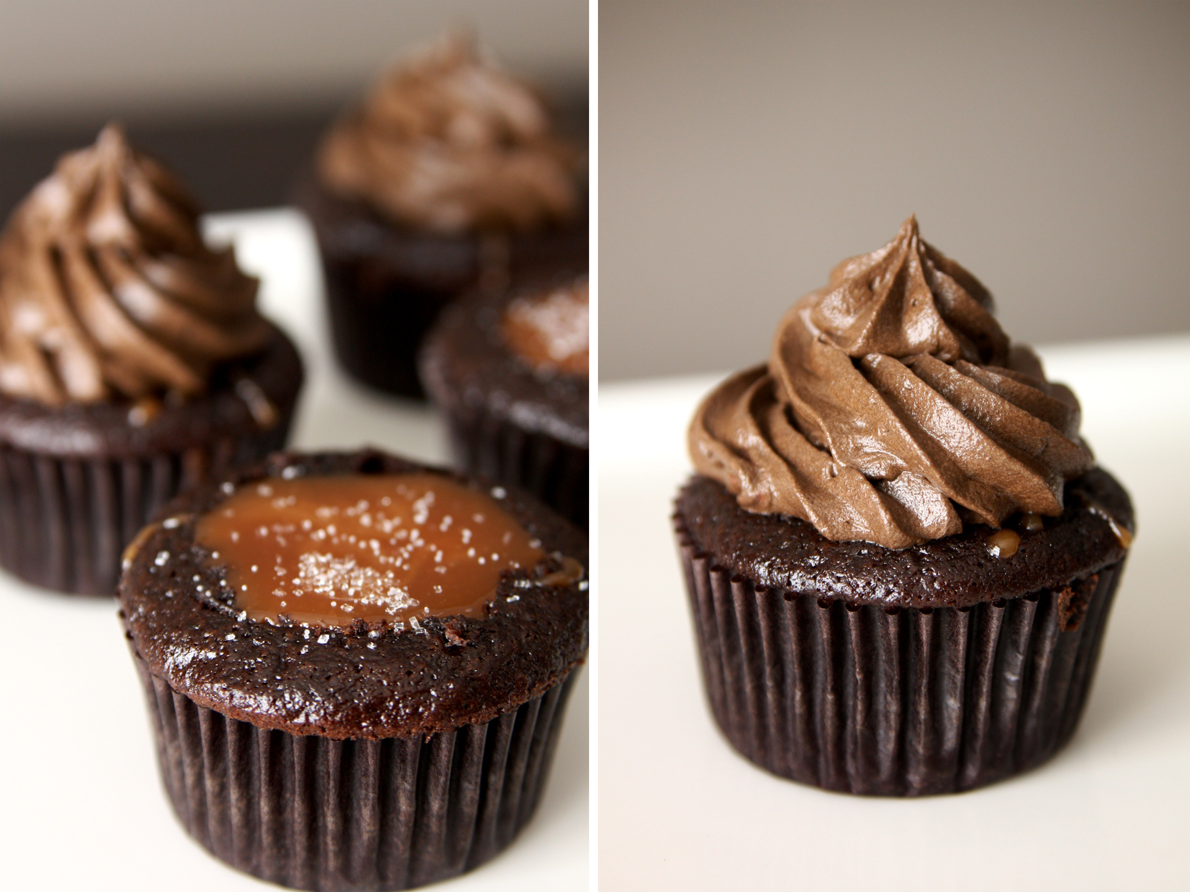 Chocolate Salted Caramel Cupcakes