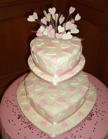 Heart Shaped Wedding Cake